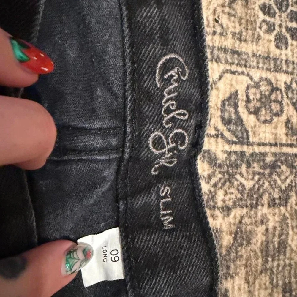 Cruel Girl Black Bootcut Western Jeans Size 9 Long